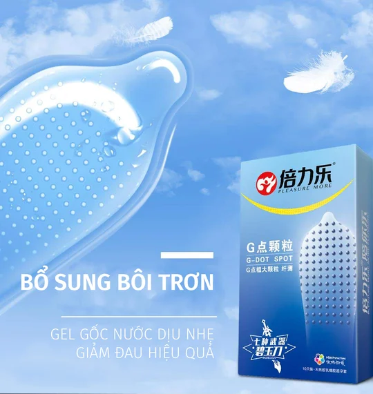 Bao cao su Bili Le G- Dot spot 520 hạt kích thích lên đỉnh hộp 10 cái