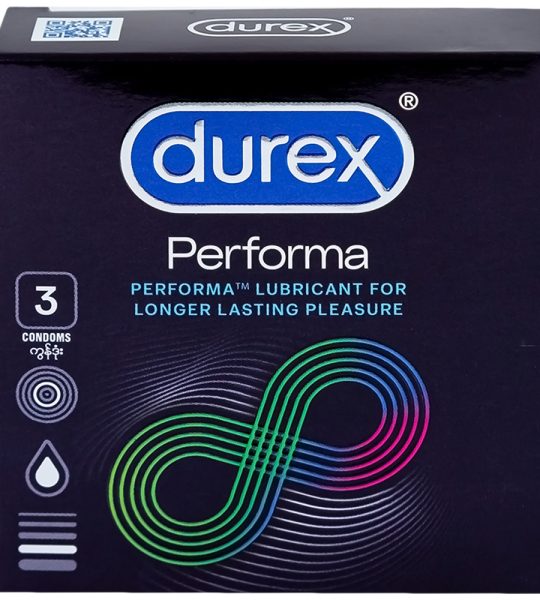 Bao cao su Durex Performa kéo dài thời gian hộp 3 cái