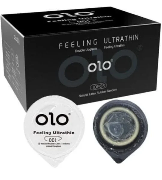 Bao Cao Su Olo 0.01 Hyaluronic Acid – Hộp Đen – 10 Cái