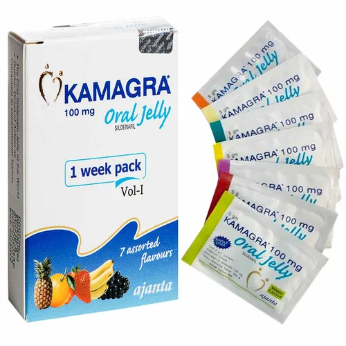 Thạch cương dương KAMAGRA ORAL JELLY 100mg hộp 7 gói
