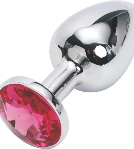 Phích cắm hậu môn inox đính đá size 7cmx3cm